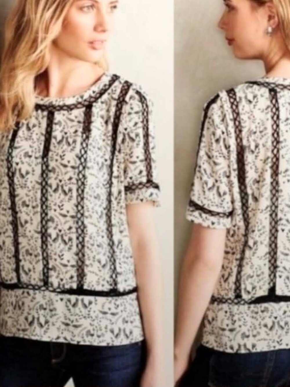 Meadow Rue Textured Blouse